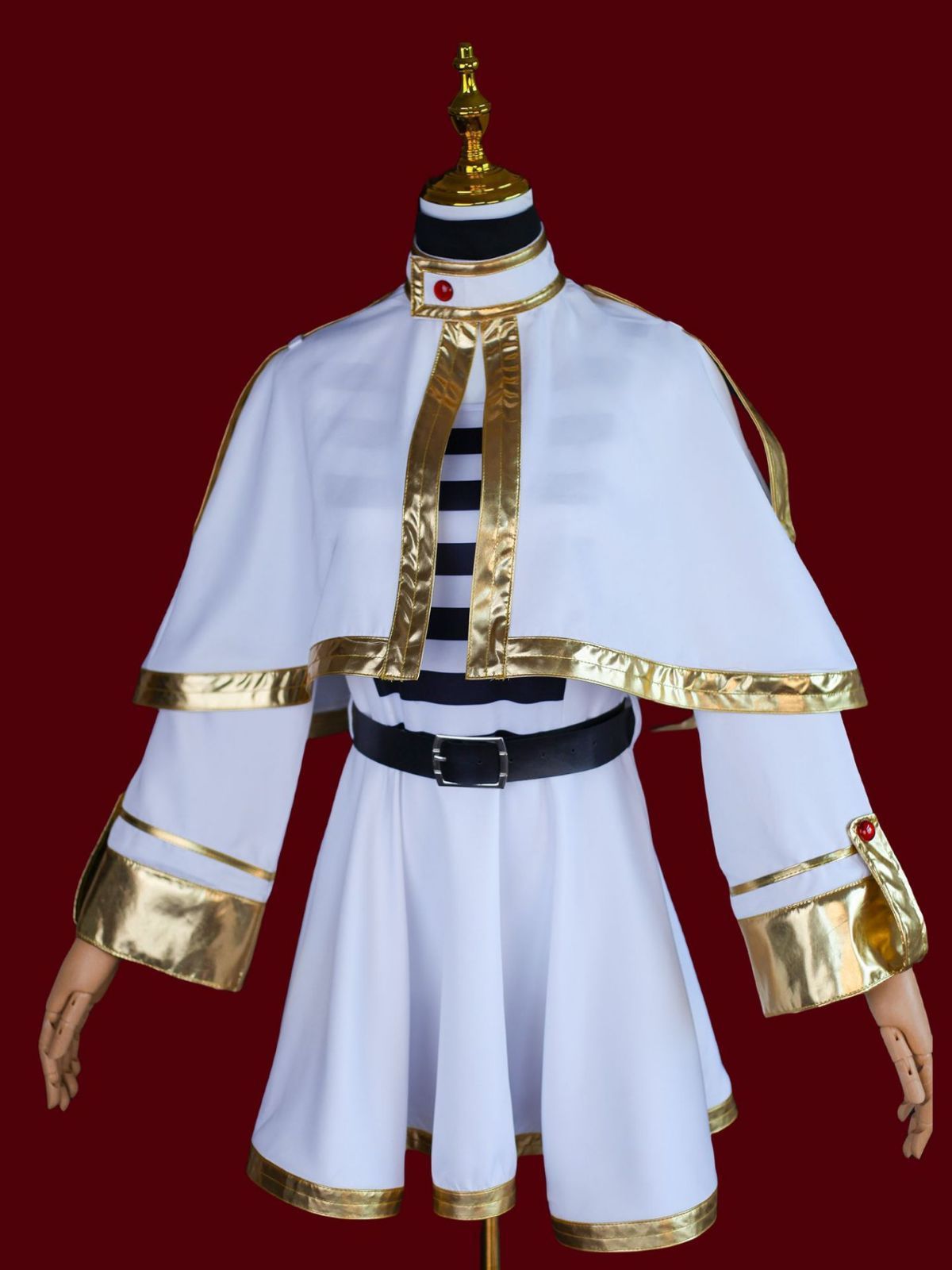 Frieren Cosplay Costume with Wig Polyester Fulilian complete set + wig S Size: S view 4