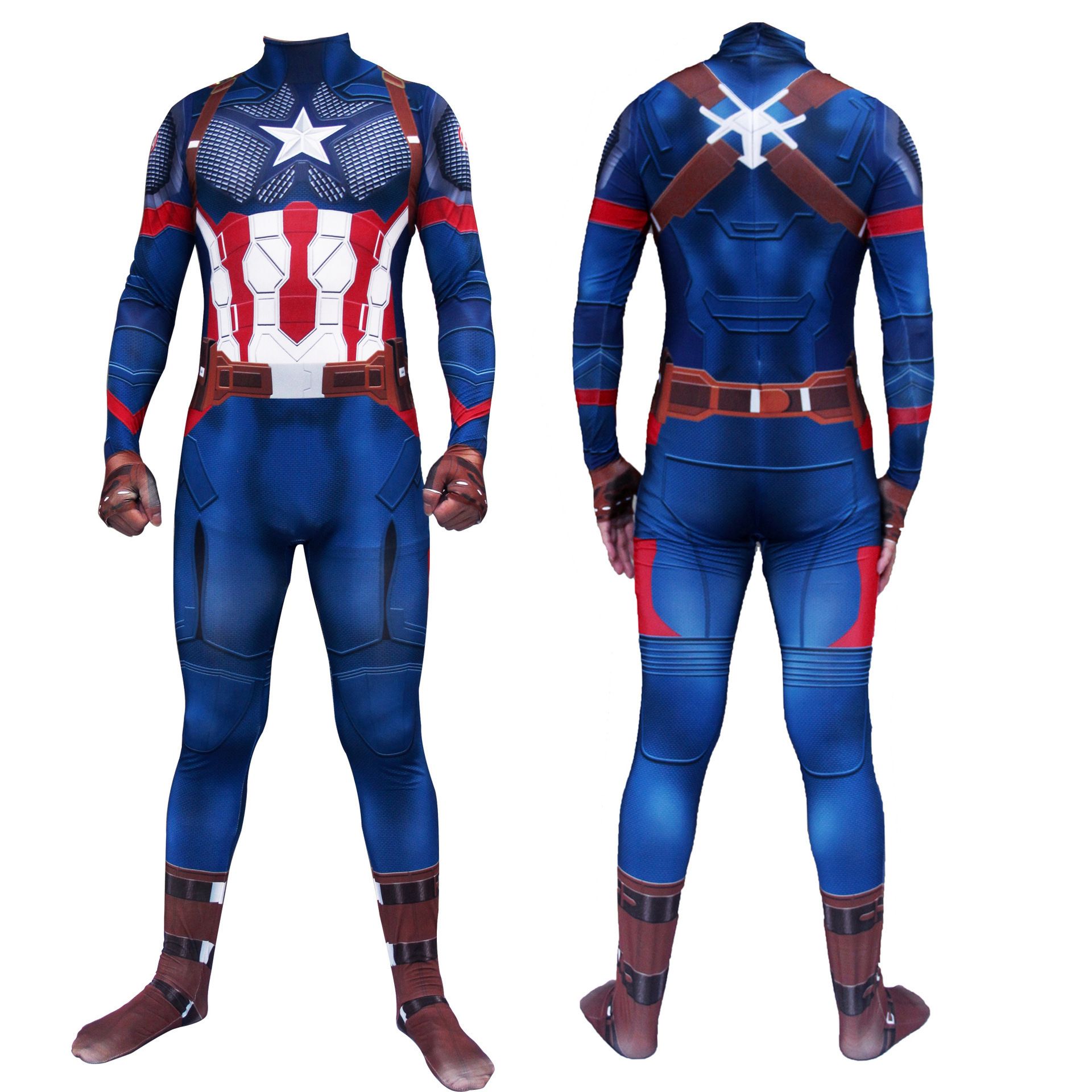 Spiderman Cosplay Costume Milk Silk One Piece Suit New America Team 190