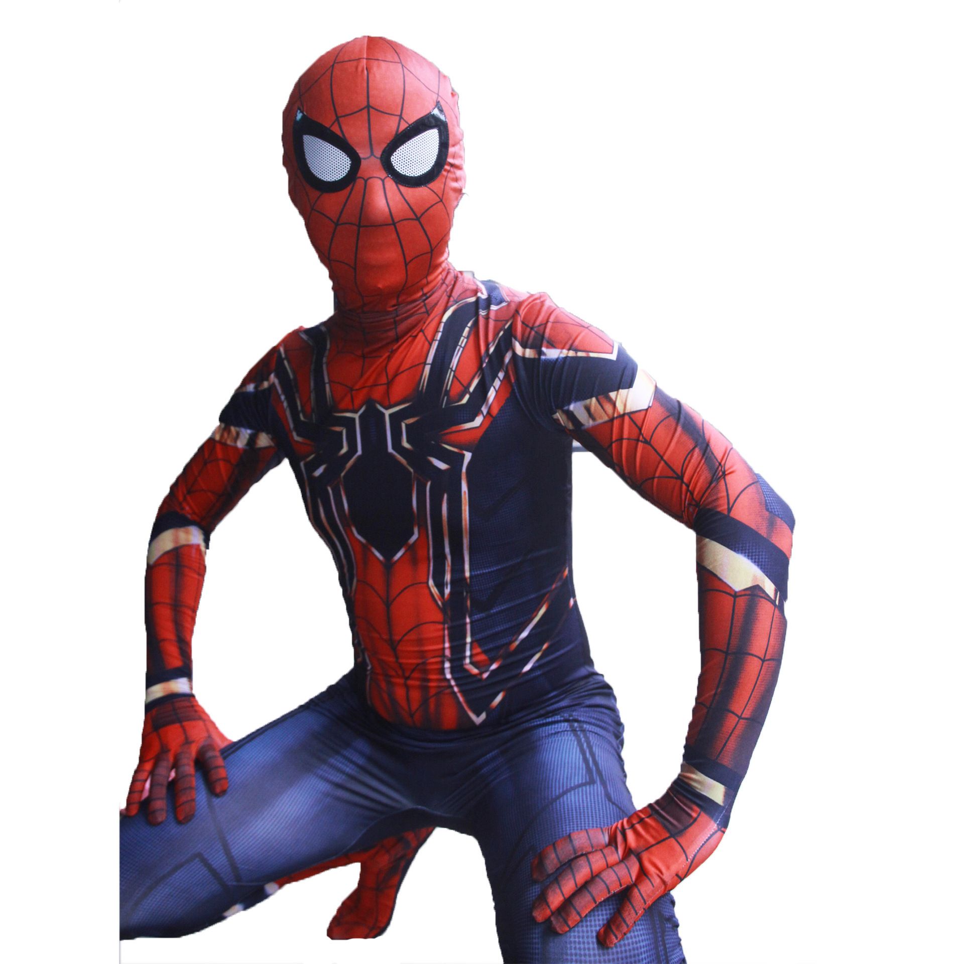 Spiderman Cosplay Costume Milk Silk One Piece Suit New New New Steel Spider +