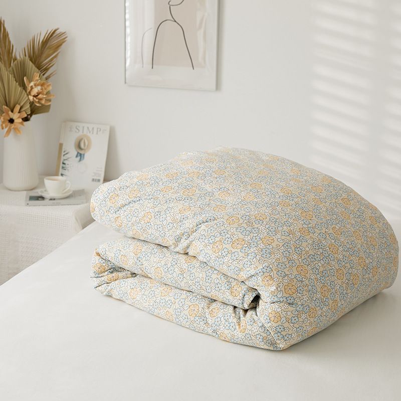 Quilt Cover Lu Mi Er 100 Cotton Knitted Single White Orchid YY-100 Cotton