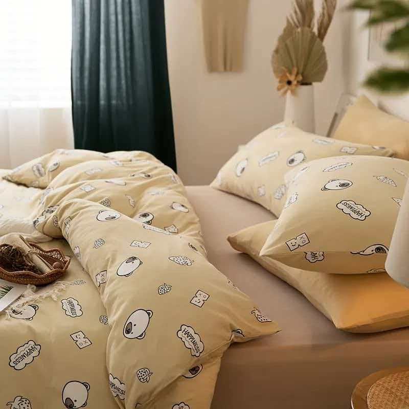 Quilt Cover Lu Mi Er 100 Cotton Knitted Single Little Bear YY-100 Cotton