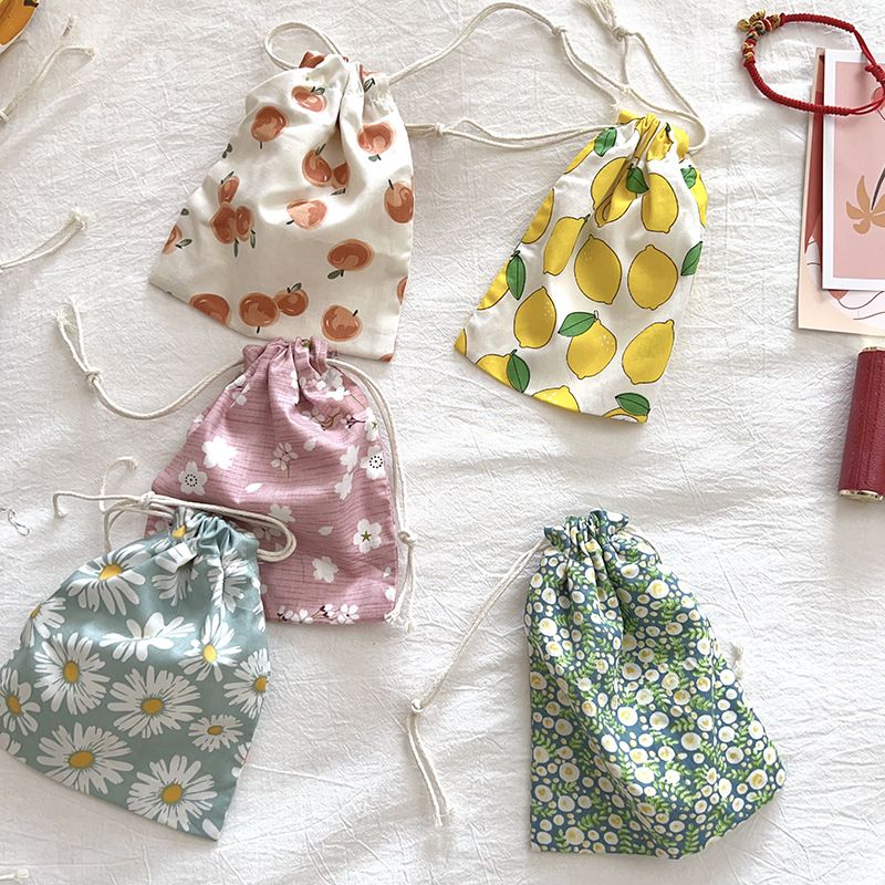 Dear Cotton Travel Storage Bag BYBY-198 Blue background bunny-cotton material view 2