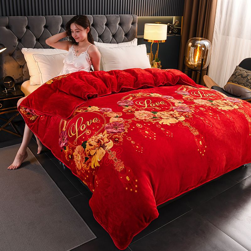 Milk Velvet Quilt Cover Double Sided Fleece Accompany for a lifetime 150x200cm