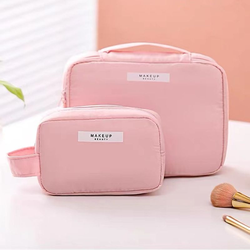 Travel Cosmetic Bag Large Capacity Multipurpose Gray Large size view 3