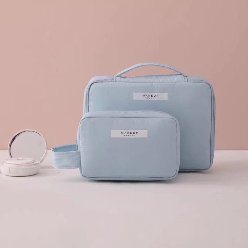 Travel Cosmetic Bag Large Capacity Multipurpose Blue Large size — image 1