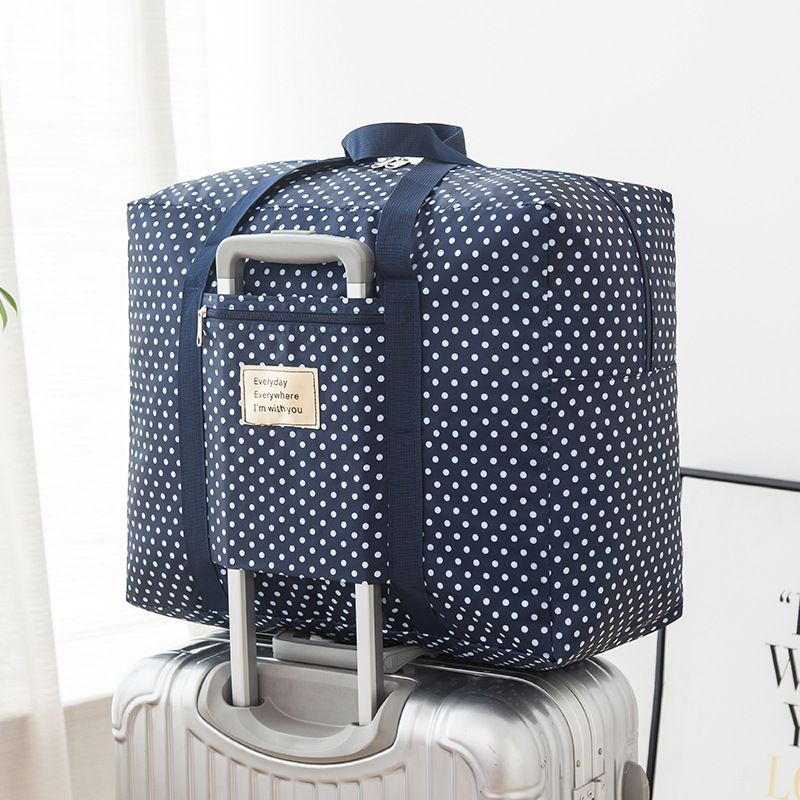 Travel Storage Bag Oxford Cube Waterproof Deep Blue Wave point Extra Large — image 1