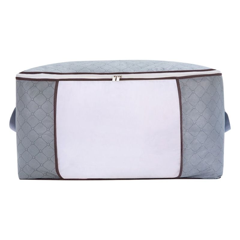 Fortunately Non-woven Quilt Storage Bag Cube 70L Gray 60*40*35cm(90L) view 2