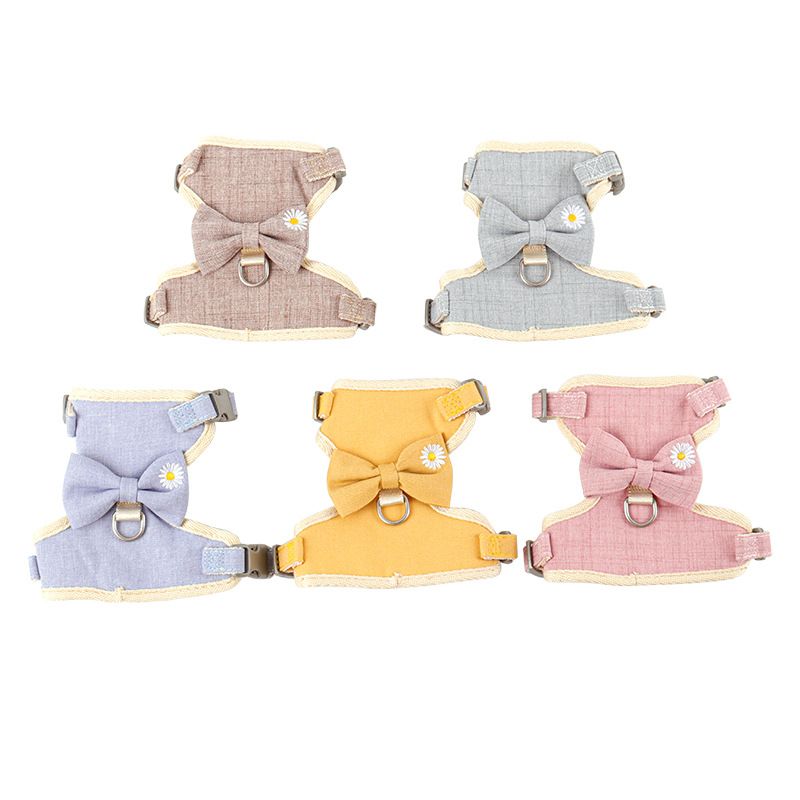 Zichen Cat Harness Vest Style Cotton Traction Rope Pink (melody bow) S(1.0 view 4