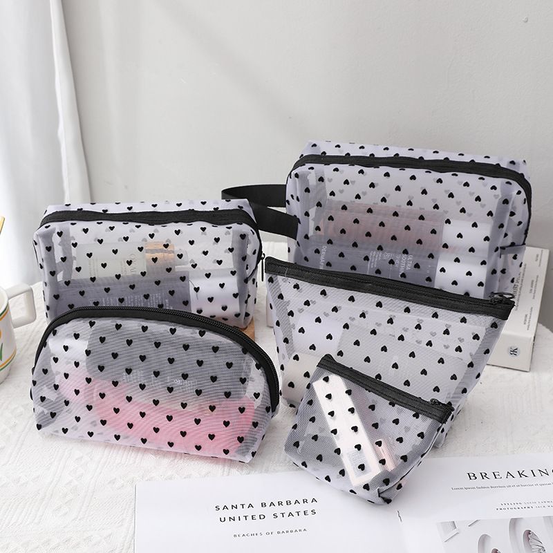 Portable Makeup Bag Large Capacity Travel Cosmetic white octagonal portable view 4