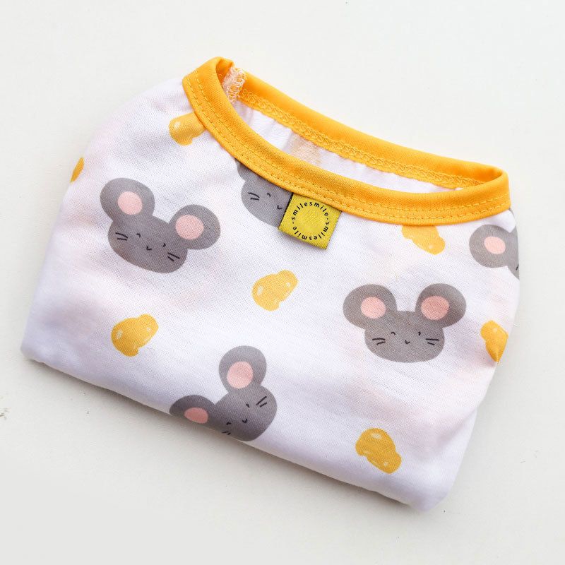 Shine Pet Vest Polyester Cartoon Dog Cat Clothing Vest Stamp smile 5XL (chest