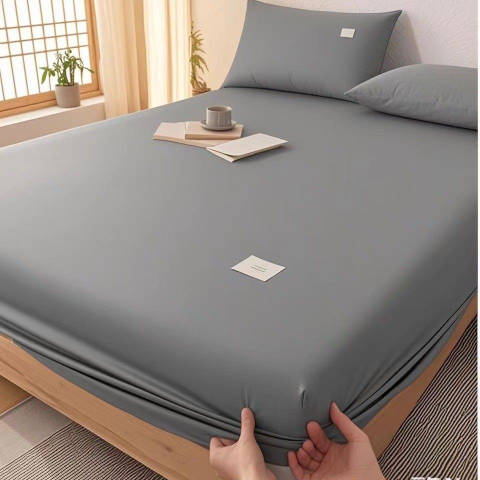 Yuan sheng Cotton Mattress Cover Fitted Style Black 200*220cm thin mattress view 2