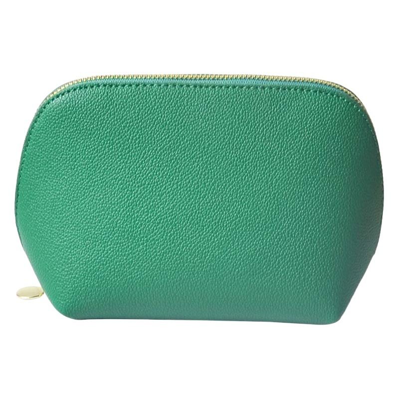 PU Leather Makeup Bag Custom Cube Waterproof Travel. Yellow view 2