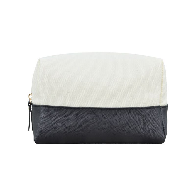 Canvas Makeup Bag Travel Storage Toiletry Organizer Sapphire Blue view 6