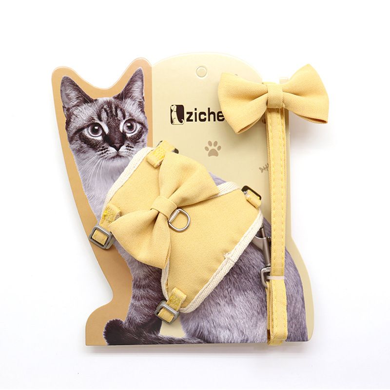 Pet Traction Strap Polyester Cat Dog Big pink grid M size cotton nylon mesh view 5