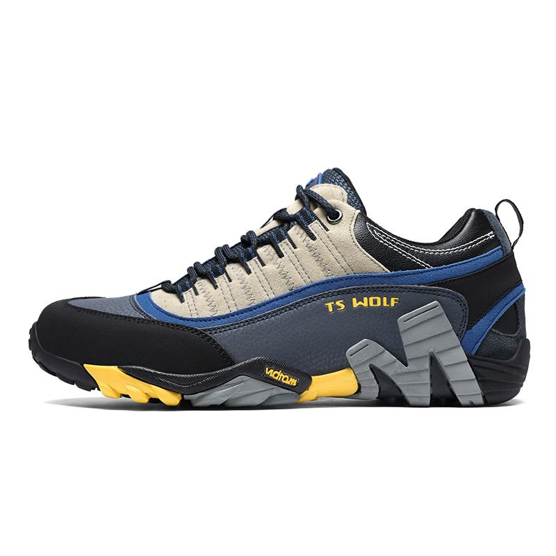 Lefectic Hiking Shoes Genuine Leather Waterproof. Dark blue 40 view 7