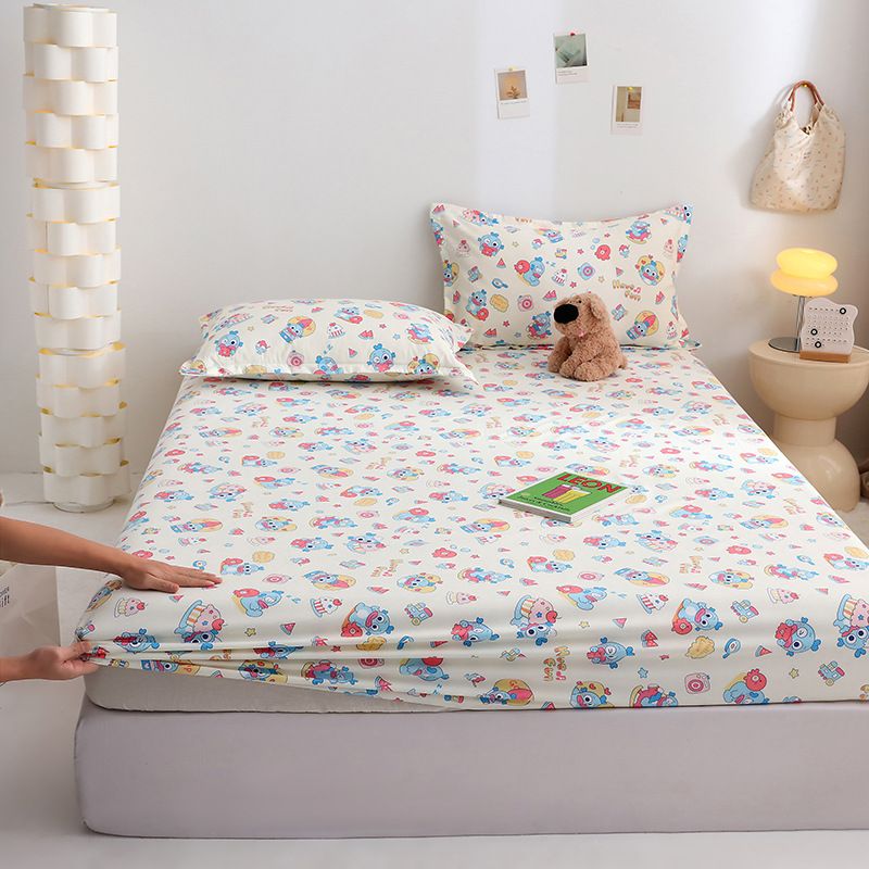Yuan sheng Home Textiles Cartoon Dog 40s Cotton. Blue cat 90cm/190cm thin view 5