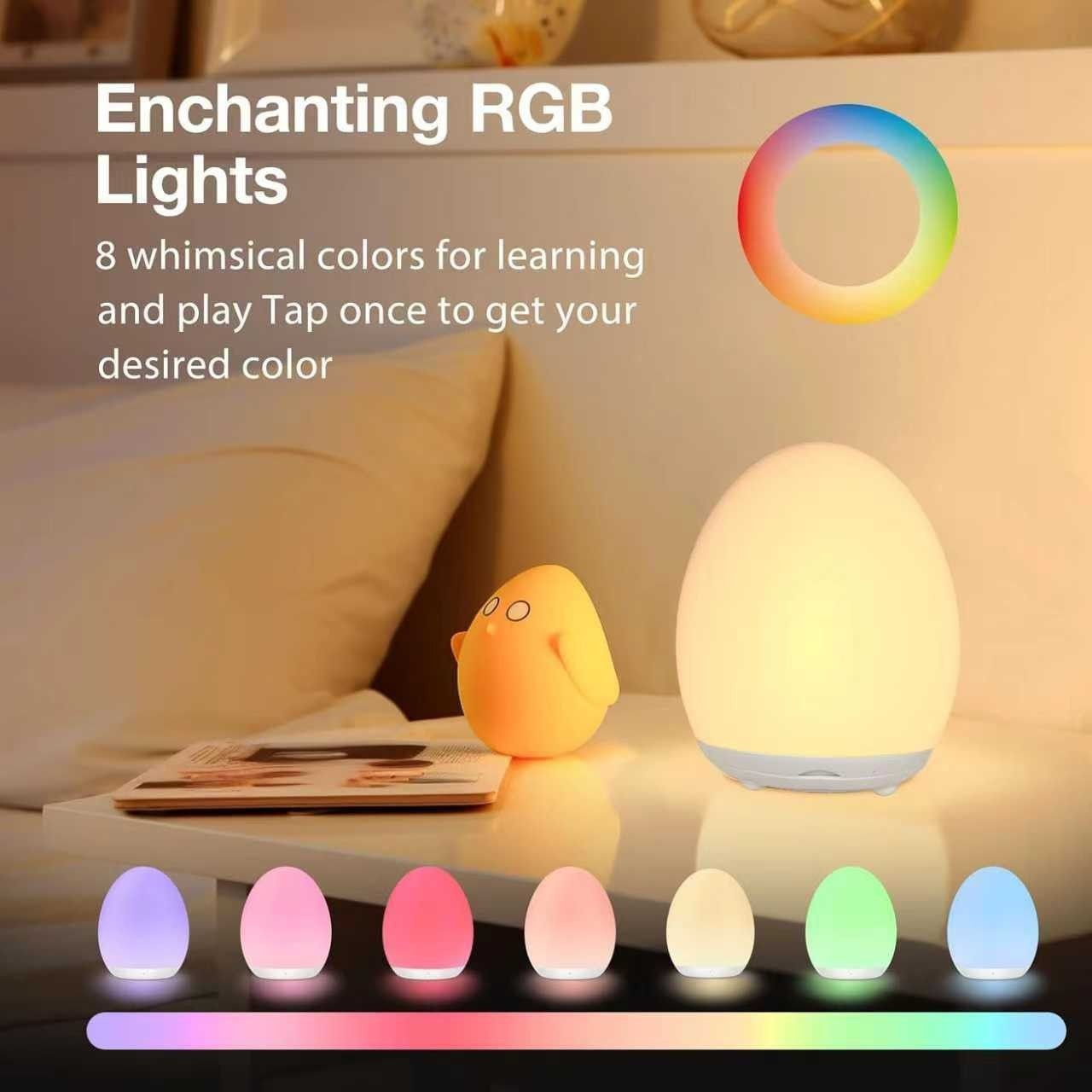Yt Egg Night Light USB RGB Timing Power 5w brightness adjustable (w) view 3