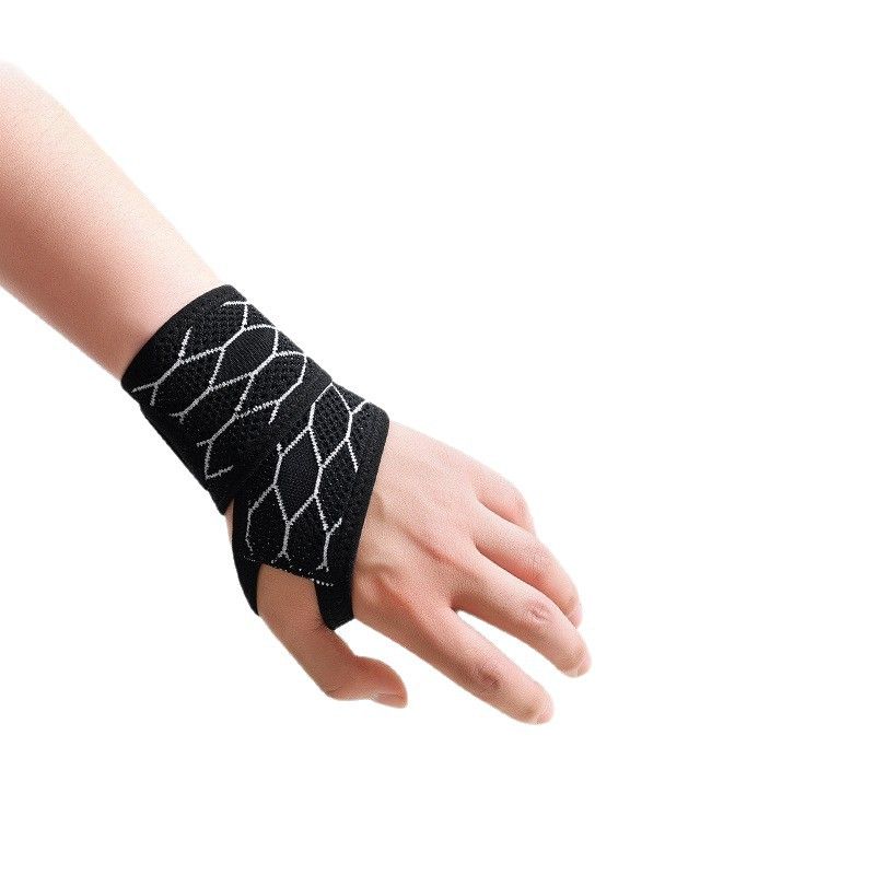 Wristband Sports Compression Brace Polyester Sky blue - one pair [breathable view 5