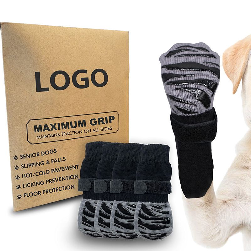 Dog Shoes Waterproof Non Slip Medium Large Ordinary velcro [4 pieces] M medium view 2