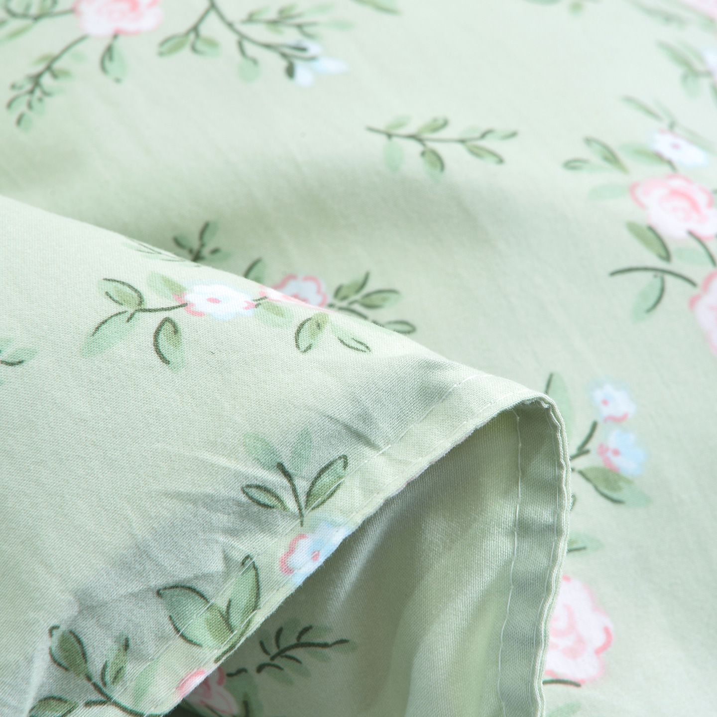 Polyester Reactive Print Stripes Geometric Plaid. Flowerful 9018 snow green view 5