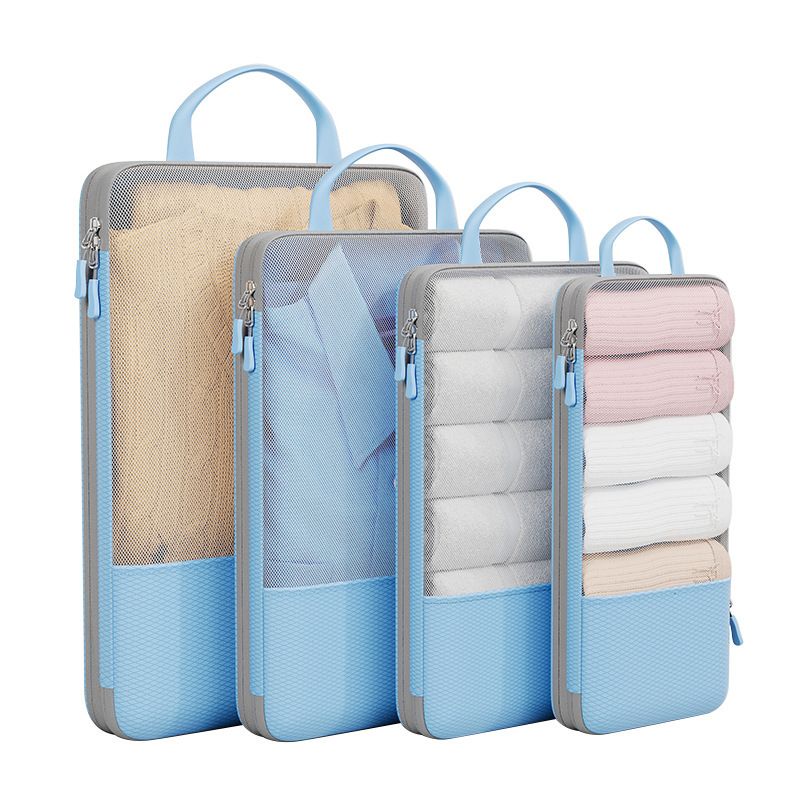 Travel Storage Bag Mu Family Expandable Compression Khaki Large size [25*12*36] view 3