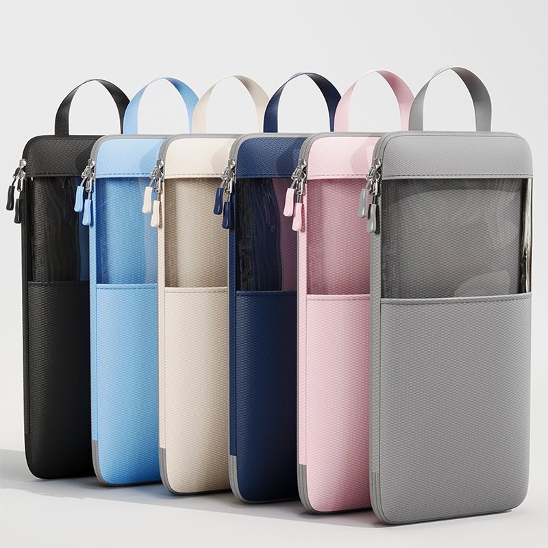Mu Family Travel Storage Bag Portable Compressible Cube Pink Medium size【23*12*34】 view 2