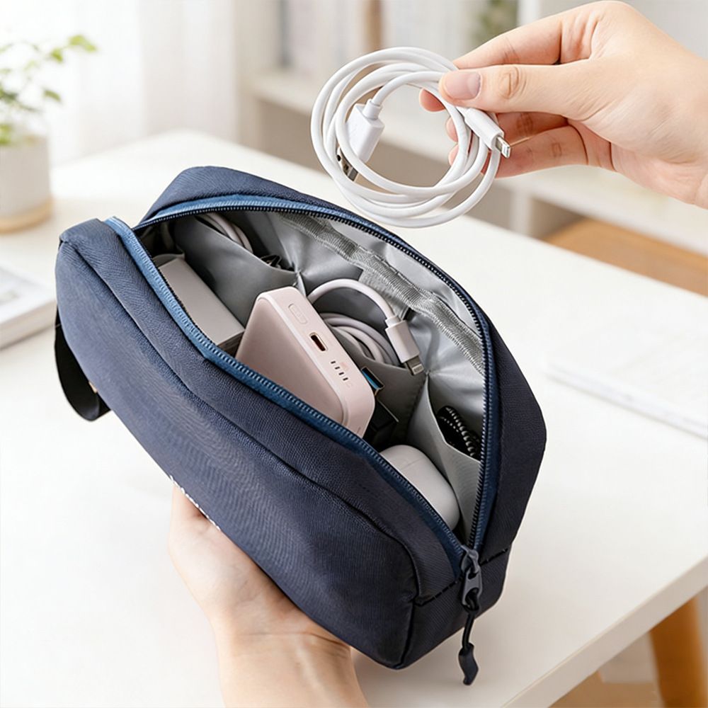 Digital Storage Bag Ai Cheng Space Oxford Cloth. Digital storage bag [xingzi blue] view 2