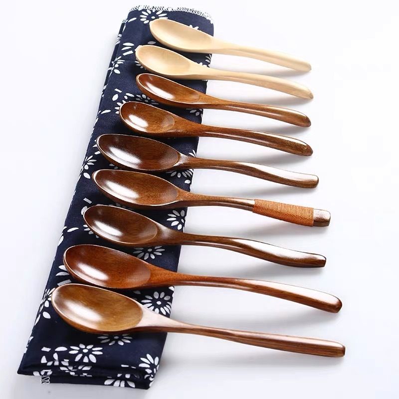 Wooden Spoon Create Credit Long Handle [nanmu extended tie wire] mixing spoon view 3