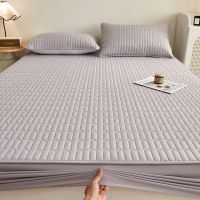 Washed Cotton Quilted Fitted Sheet Diamond view 3