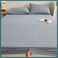 Washed Cotton Quilted Fitted Sheet Diamond 90x200cm view 2