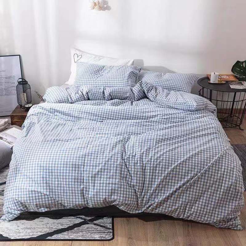 Duoxiao Quilt Cover 1.5x2.1m Apple Blossom Azure blue floral 2.0 x2.2 m bed sheet view 3