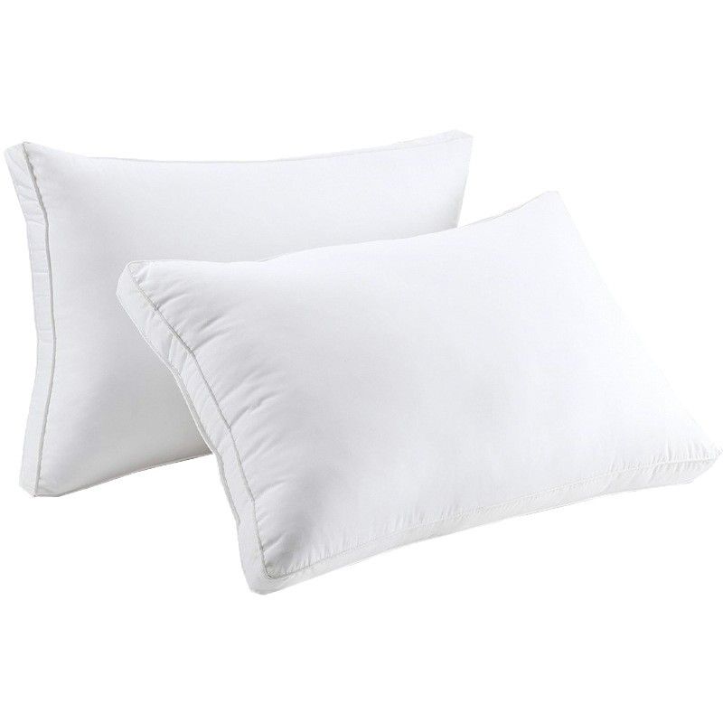 Sleep talk Pillow White Fiber Neck Support Standard Grey Queen(Pack of view 6