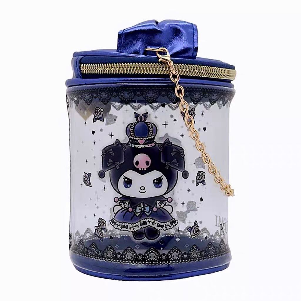Hui Mei Xing Round Transparent Storage Bag Black view 2