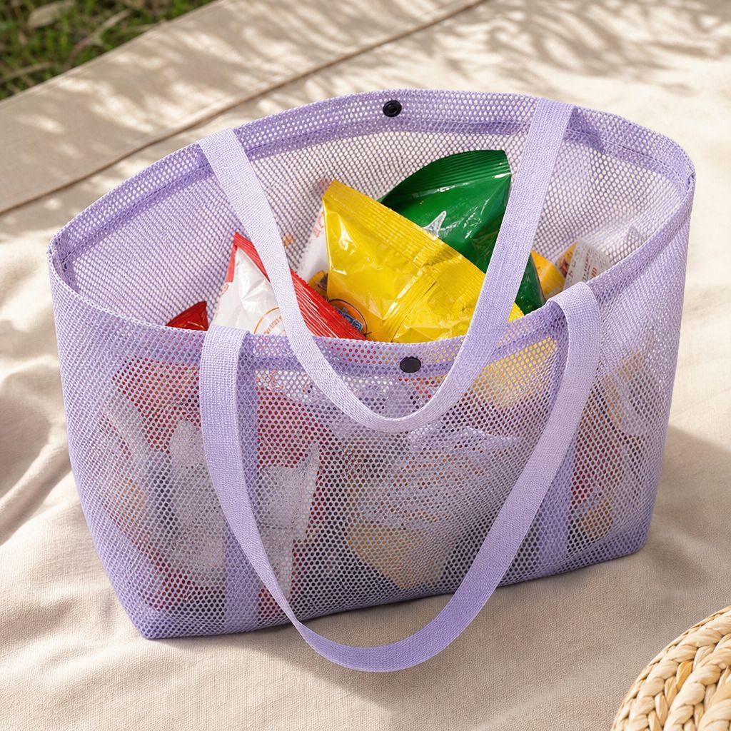 Jinmiao Mesh Storage Bag Large Capacity view 5