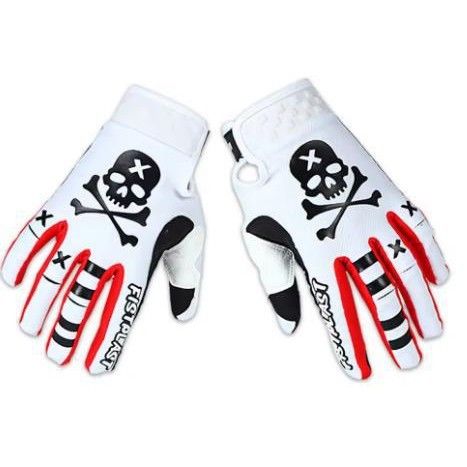 fistplast Motorcycle Gloves Full Finger Breathable. Milky white L view 7