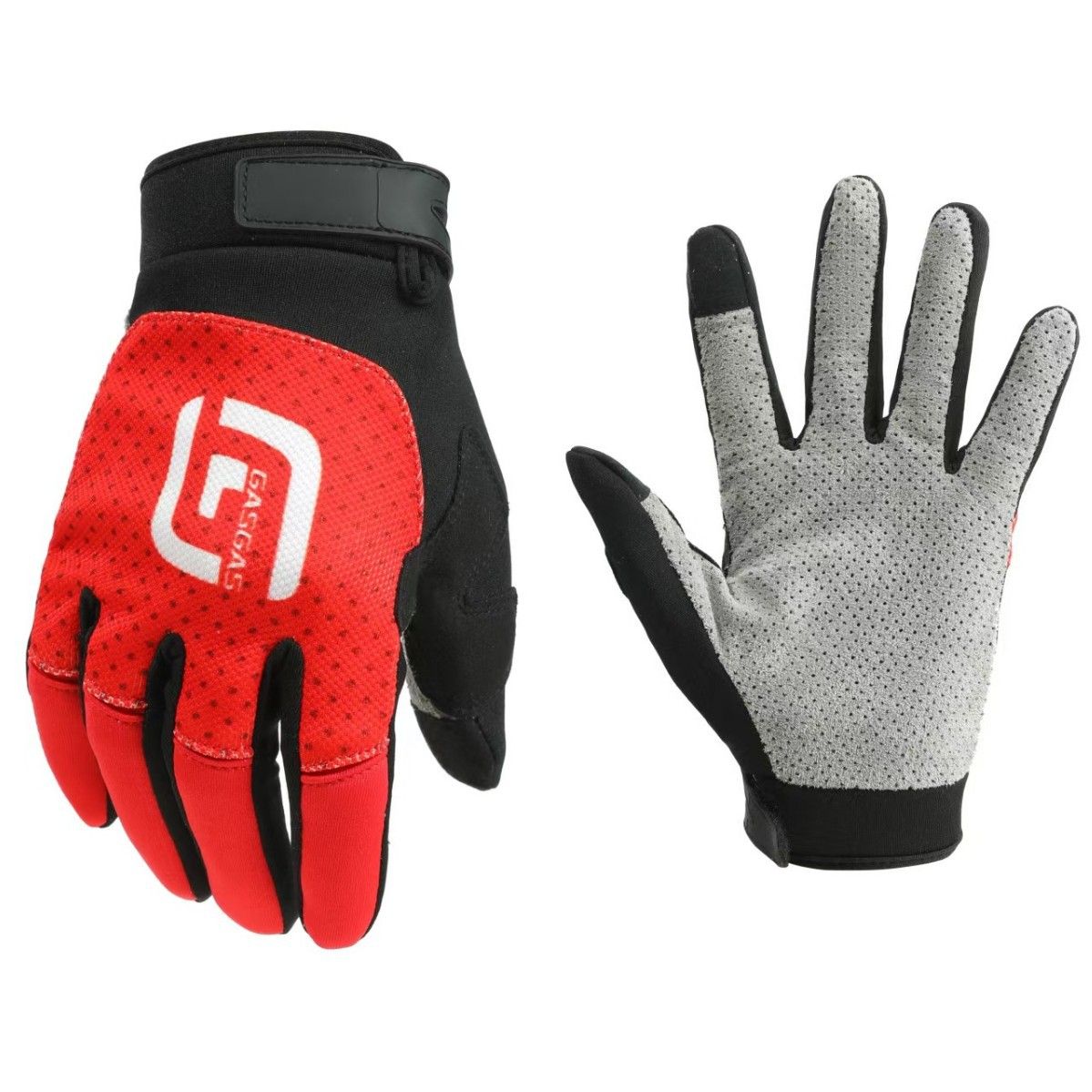 Gas Bicycle Gloves Nylon Thin Outdoor New red and black xxl view 3