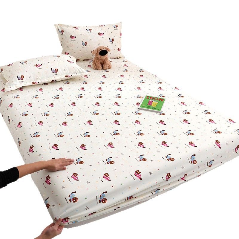 Yuan sheng Home Textiles Pure Cotton Cartoon Dog Sheet Blue cat 90cm/200cm view 6