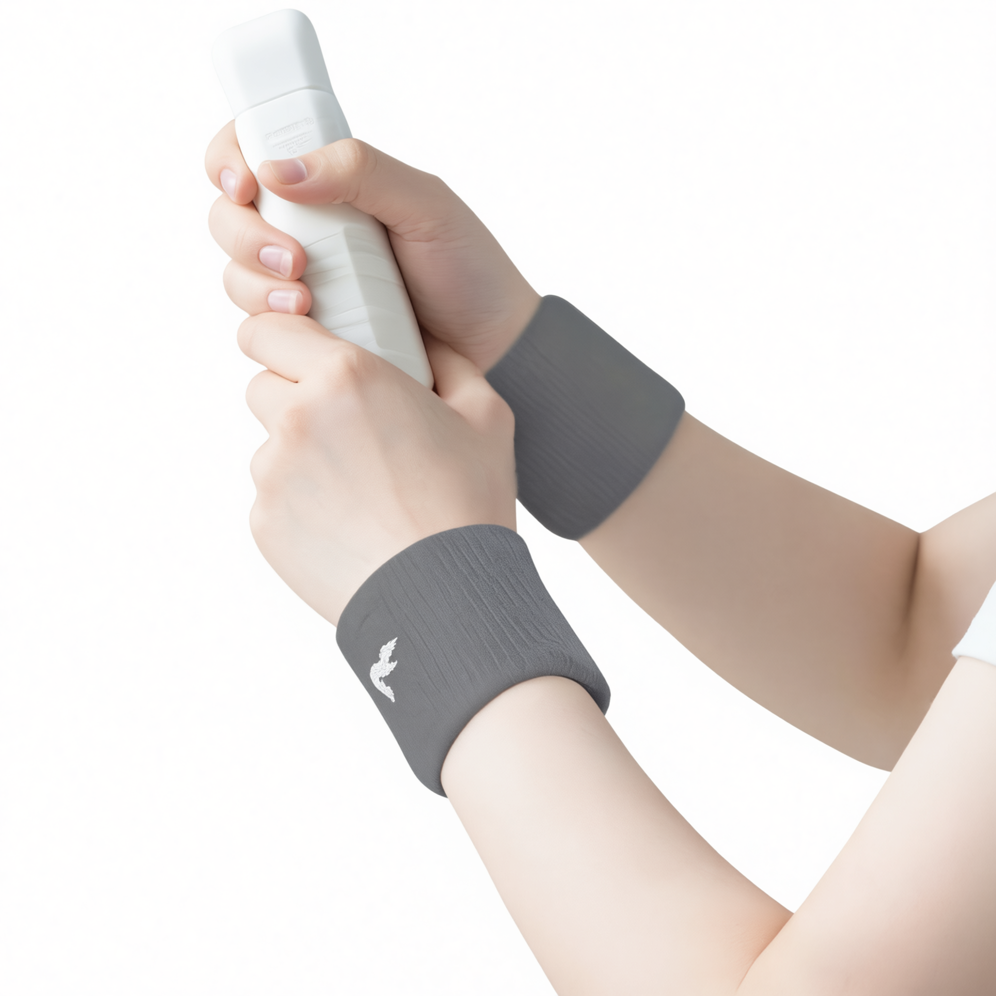 Sports Wristbands Sweat Absorbent Elastic Polyester Moon gray [sweat-absorbent — image 1