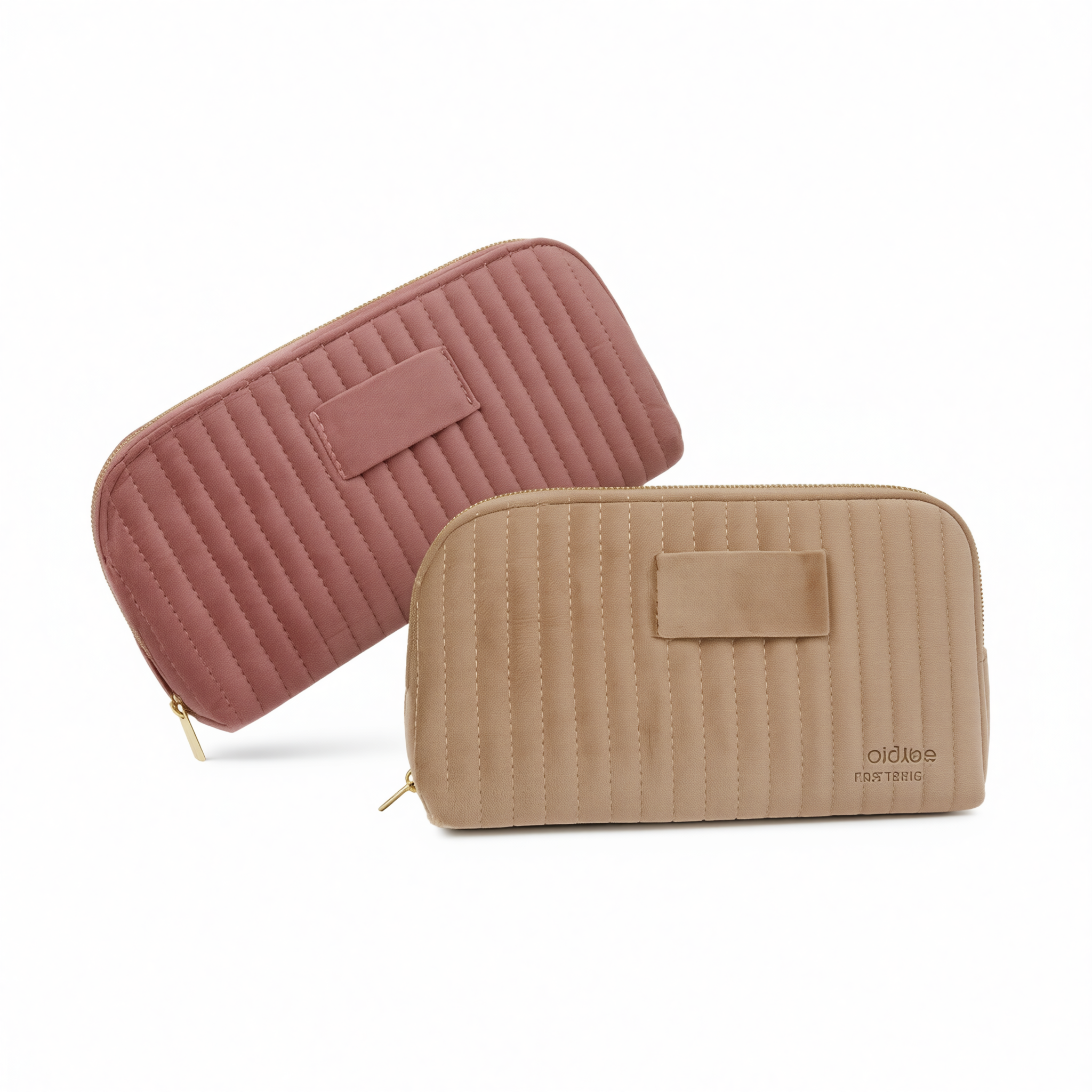 Great Velvet Travel Storage Bag Makeup Organizer Dirty pink view 5