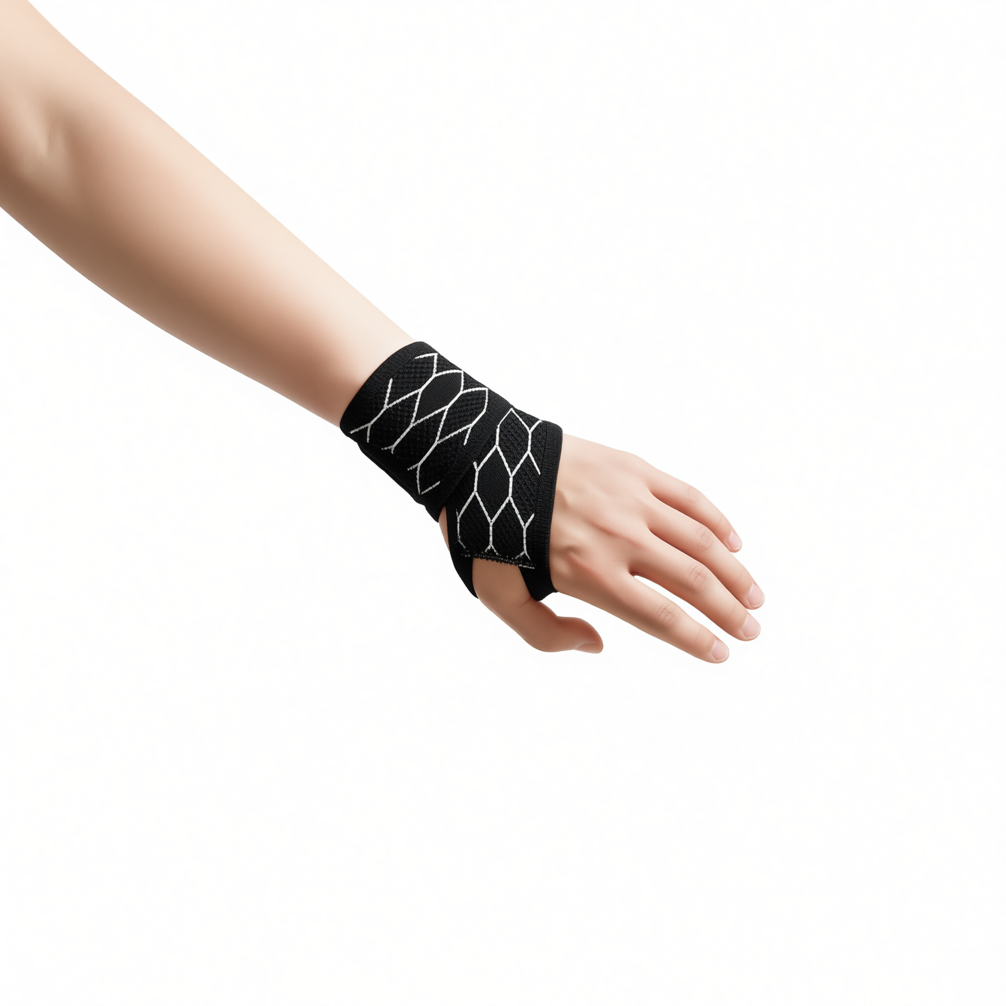 Sports Wristband Compression Sweat Band Breathable powder - one pair [breathable view 5