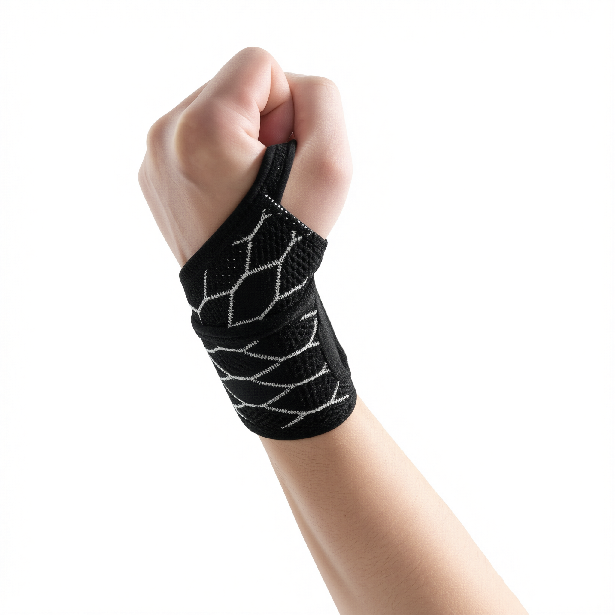 Sports Wristband Compression Sweat Band Sky blue - one pair [breathable and no view 2
