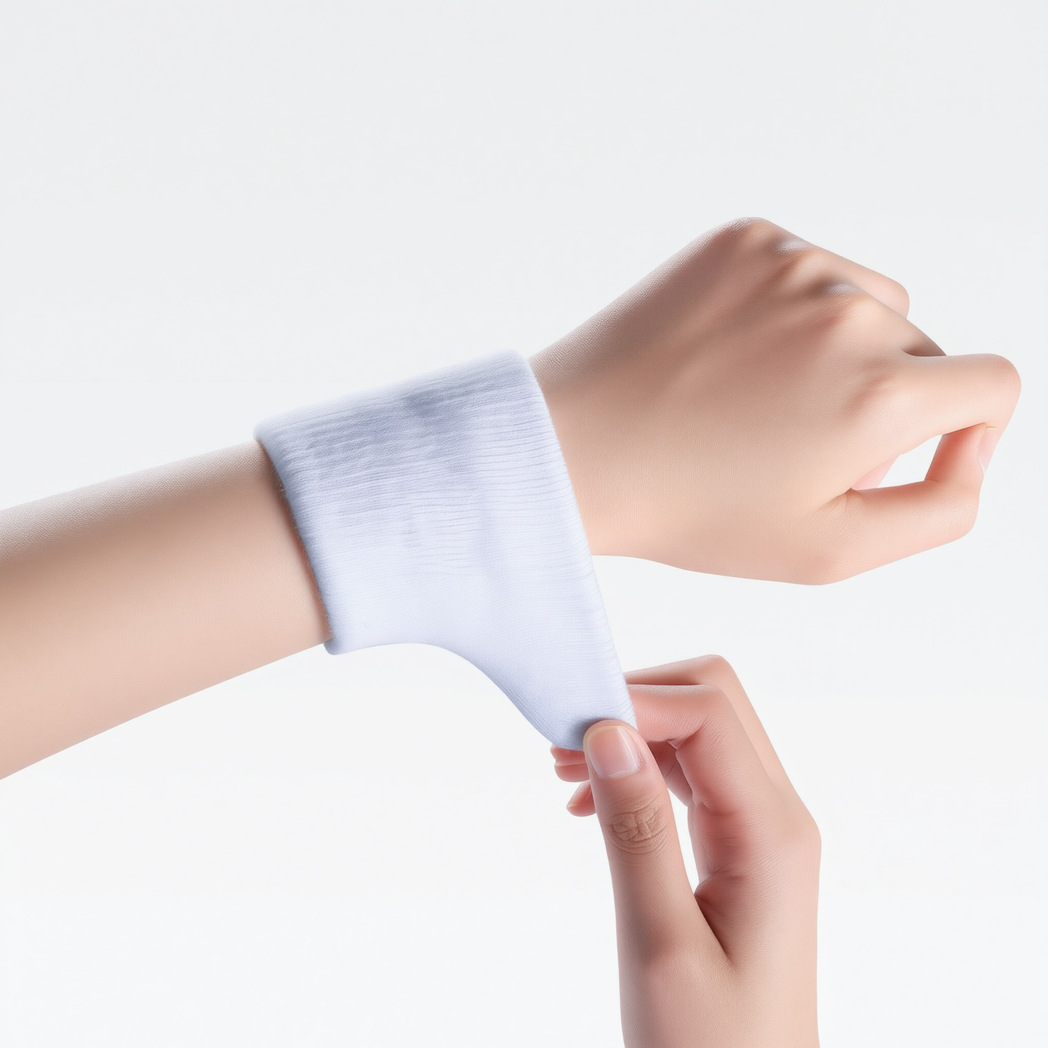 Thickened Wristbands Polyester Basketball Training Calm black-[high elasticity view 4