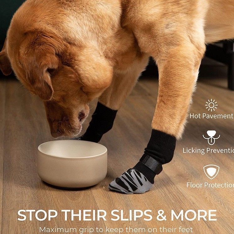 Dog Shoes Waterproof Non Slip Medium Large Green tiger claw [opp bag] Xs view 3
