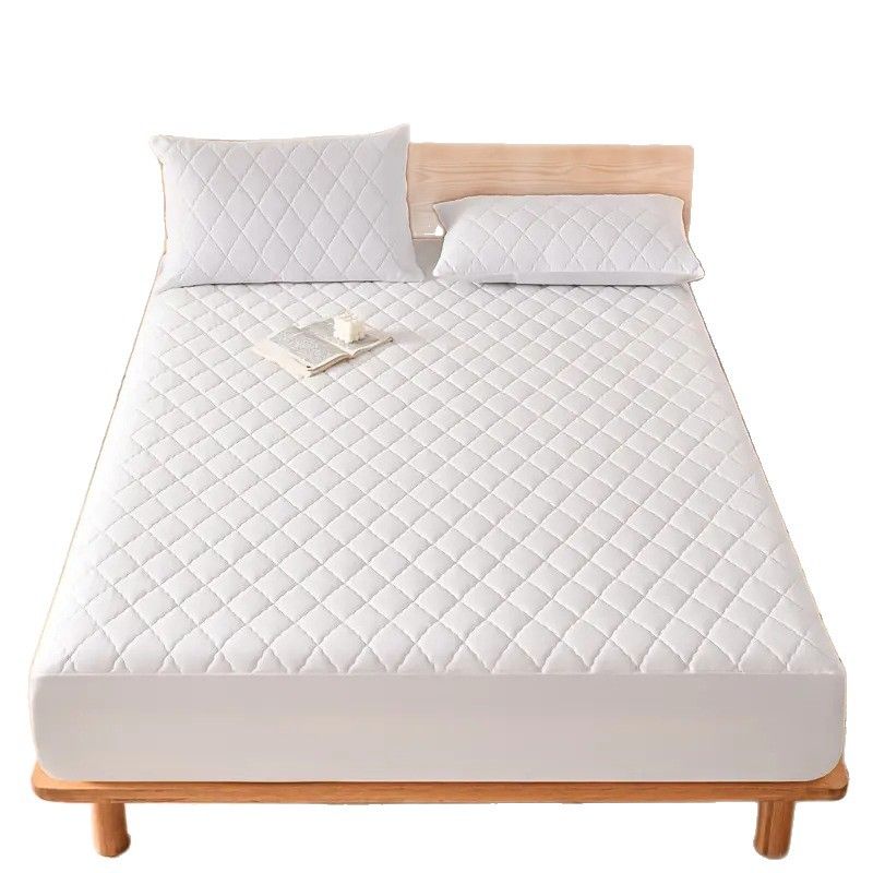 Waterproof Brushed Polyester Fitted Sheet Mattress Sky blue 90*200cm [single view 5