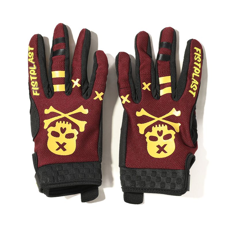 fistplast Motorcycle Gloves Full Finger Breathable. Deep red XL — image 1