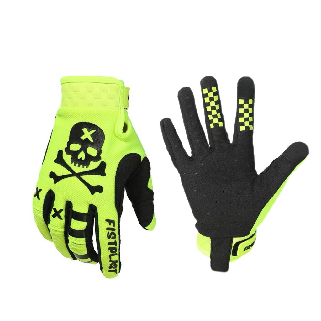 fistplast Motorcycle Gloves Full Finger Breathable. Fluorescent green XL — image 1