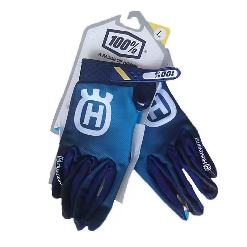 LOHAS FOX Motorcycle Gloves Touchscreen Knitting Long Wear-resistant yellow view 2