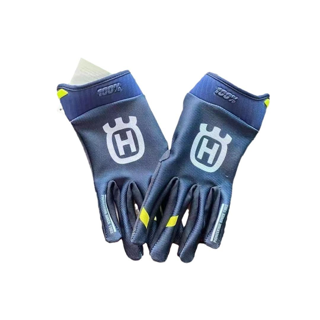 LOHAS FOX Motorcycle Gloves Touchscreen Knitting Long Breathable blue and view 5