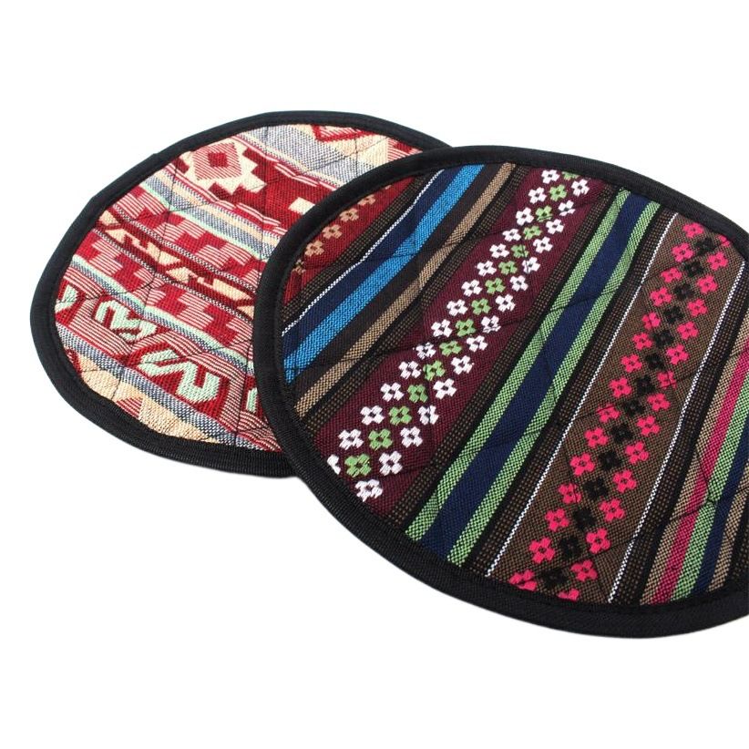 Pot Mat Retro Round Kitchen Insulation Holder Retro style-pot holder view 2