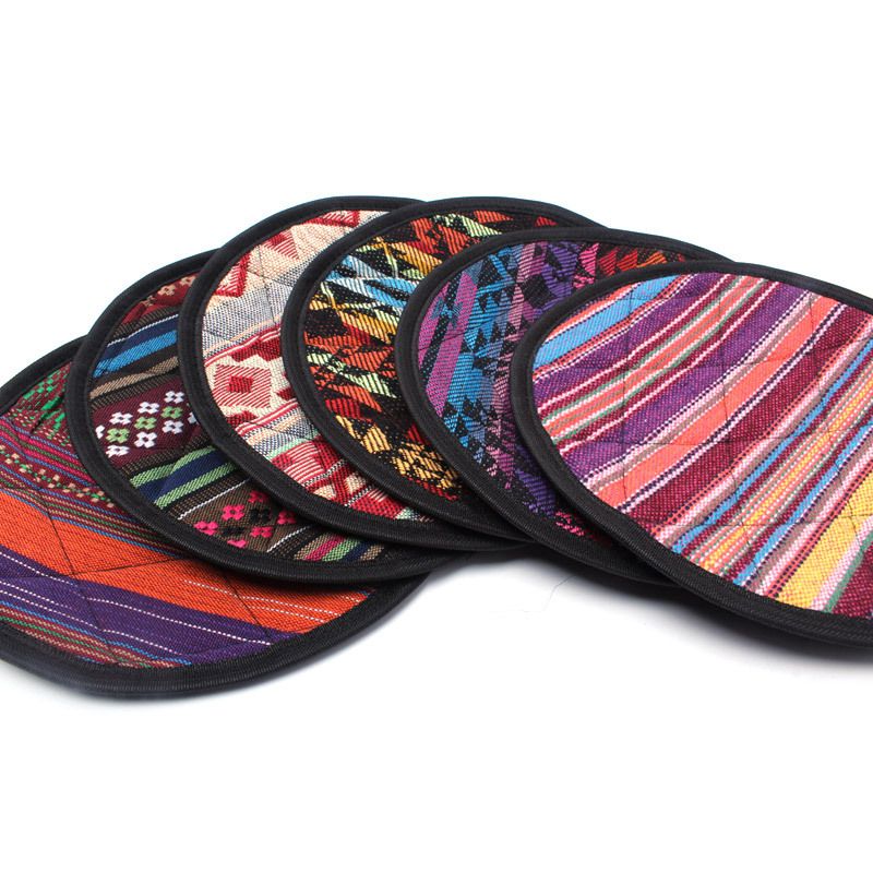 Pot Mat Retro Round Kitchen Insulation Holder Coaster view 3